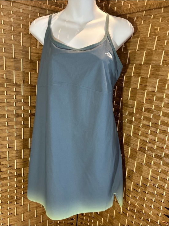 The North Face Dresses & Skirts - The North Face Active Tennis Dress Romper Skort Blue Green Ombré Women’s M